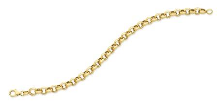 9K Yellow Gold Silver Filled Belcher Bracelet