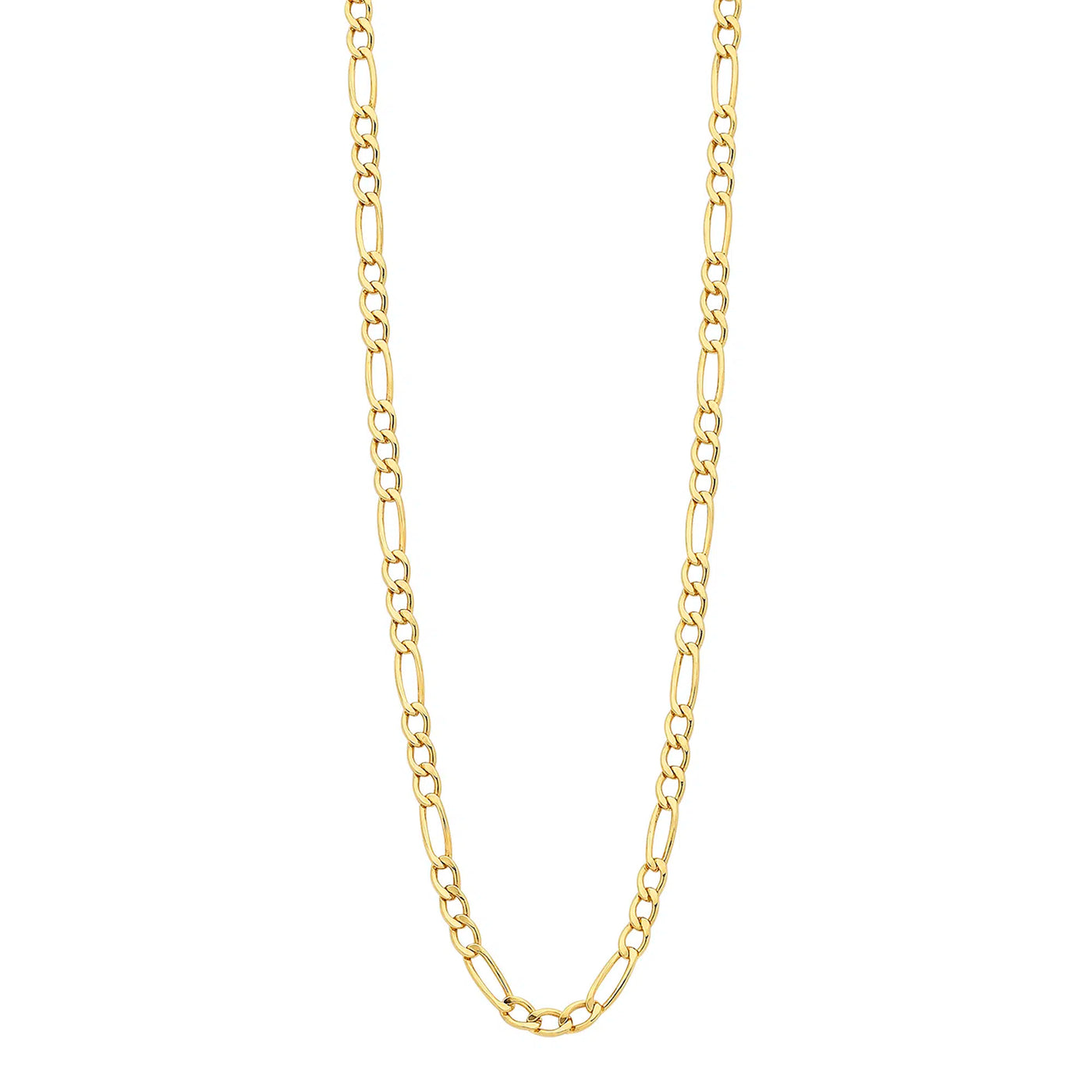 9K Yellow Gold & Silver Filled 3-1 Chain