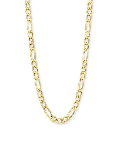 9K Yellow Gold & Silver Filled 3-1 Chain