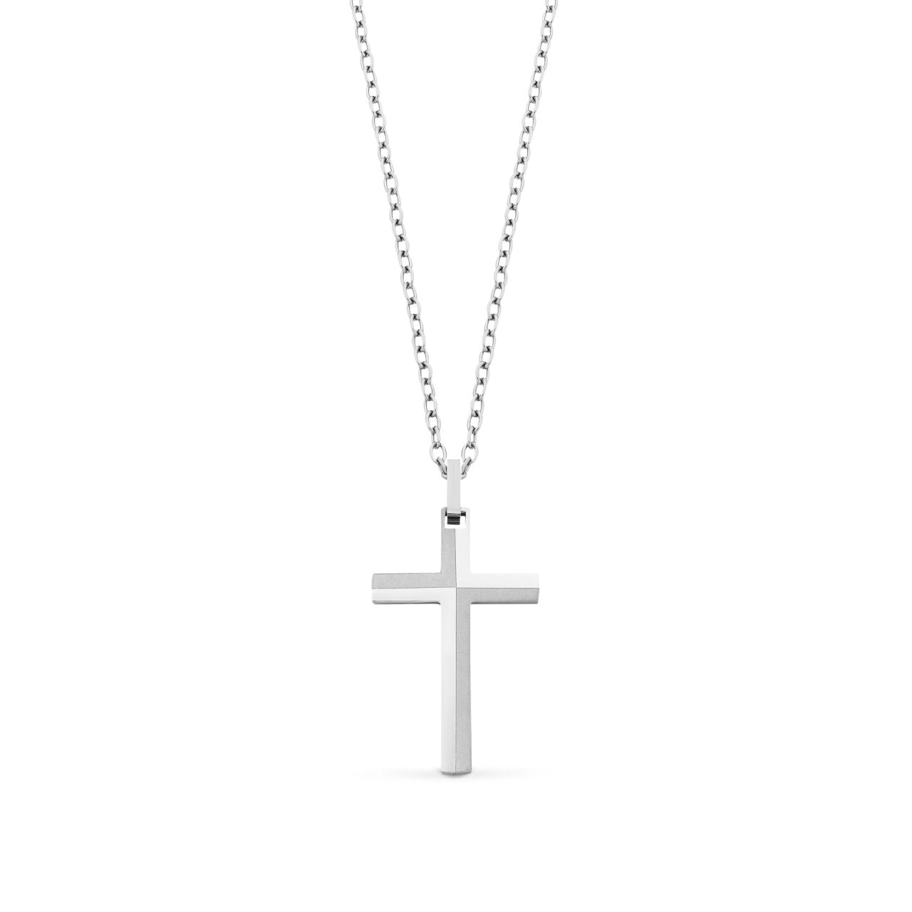 Steel Cross Necklace