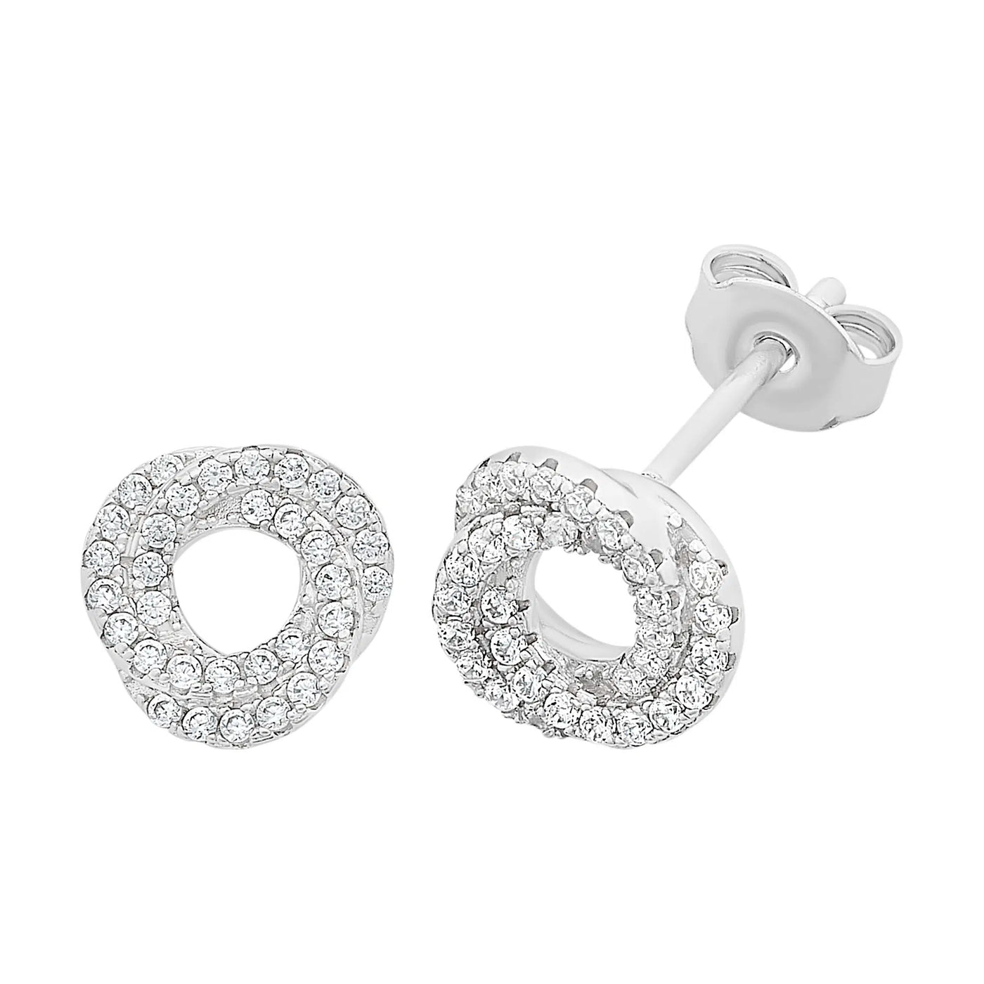 Cubic Zirconia Silver Earrings