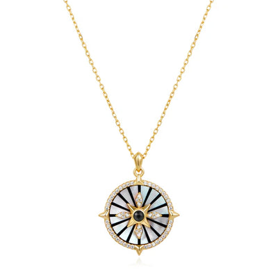 Gold Astrolabe Necklace