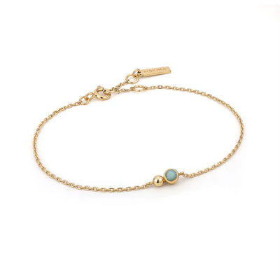 Gold Plated Amazonite Bracelet