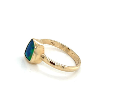 9K OPAL DOUBLET RING