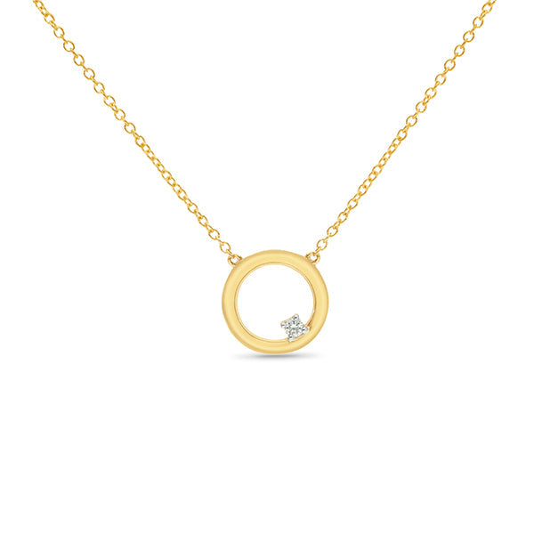 9K Yellow Gold Lab Grown Diamond Pendant