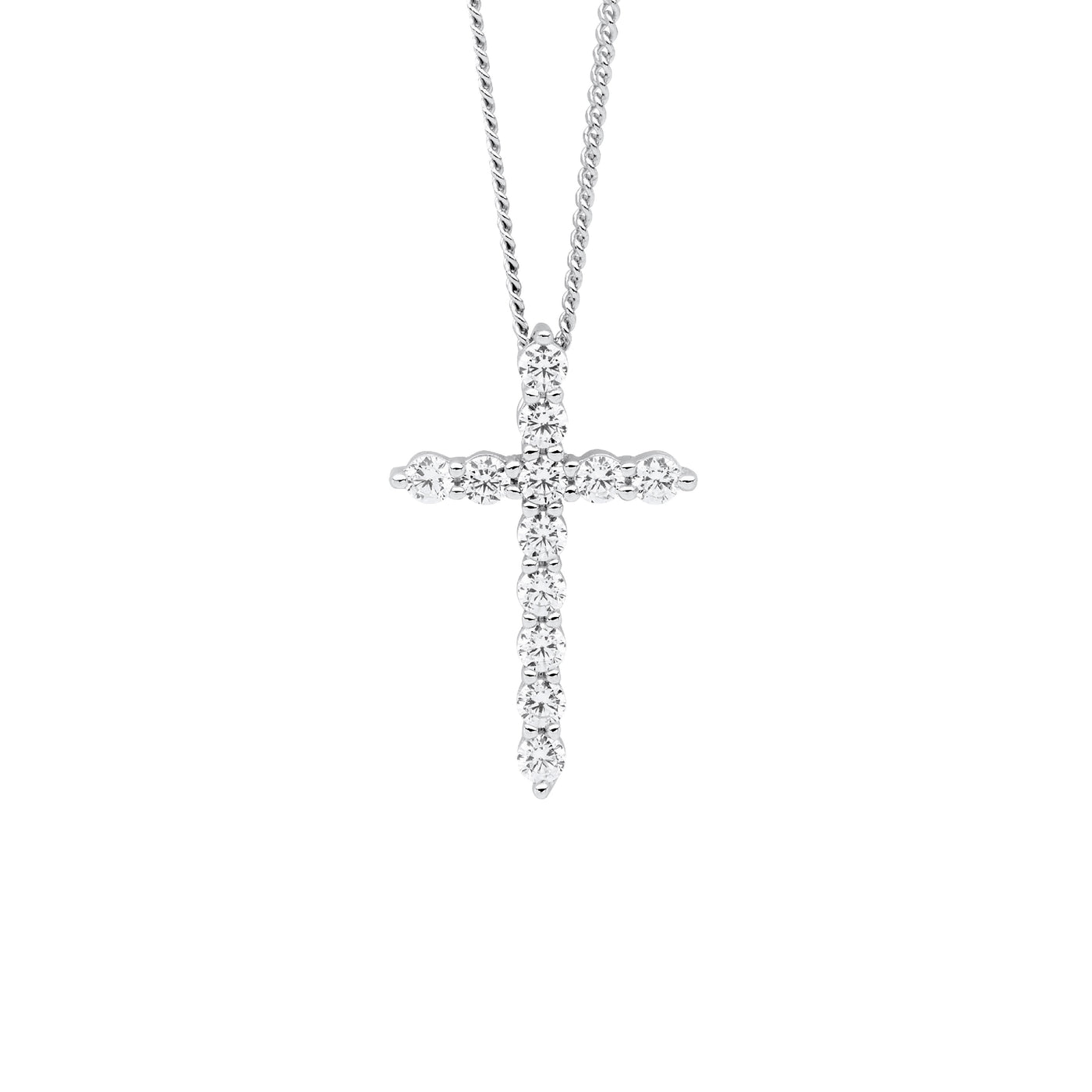 Stone set Cross Necklace