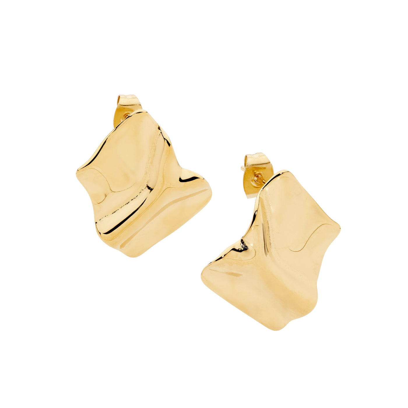 Gold Crease Earrings
