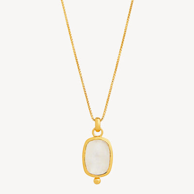 Fleur Rainbow Moonstone Pendant