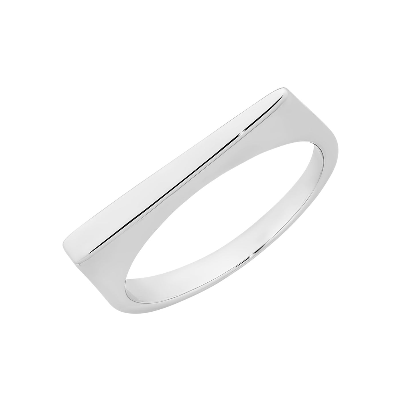 Sterling Silver narrow edge Ring