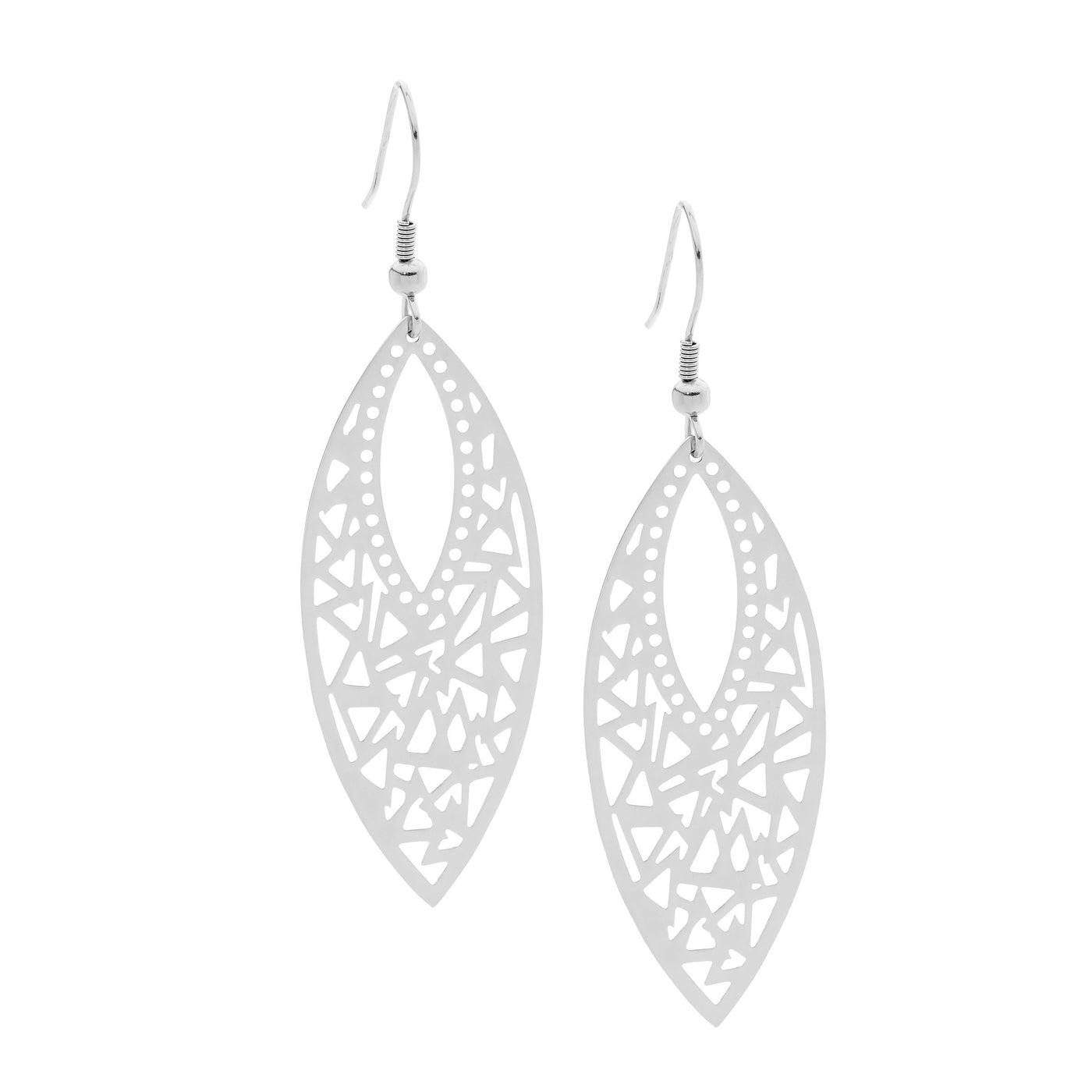 Stainless steel Cut out drop Fashion Earring