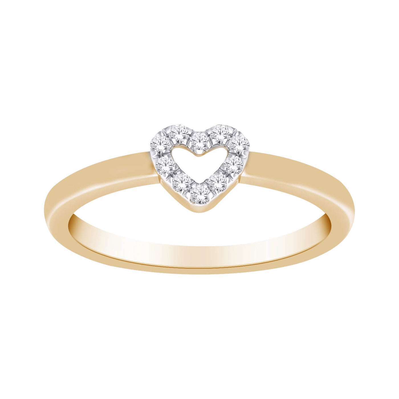 14K Petite Diamond Love Ring