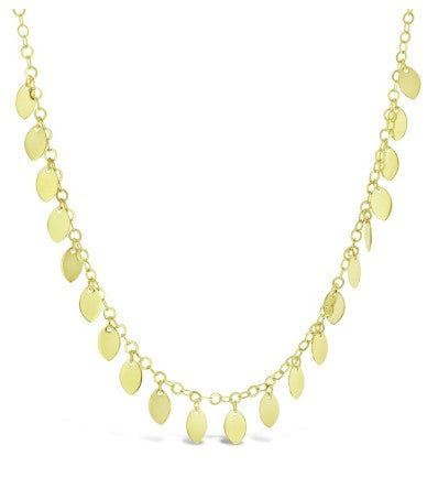 9K Disc Charm Necklace