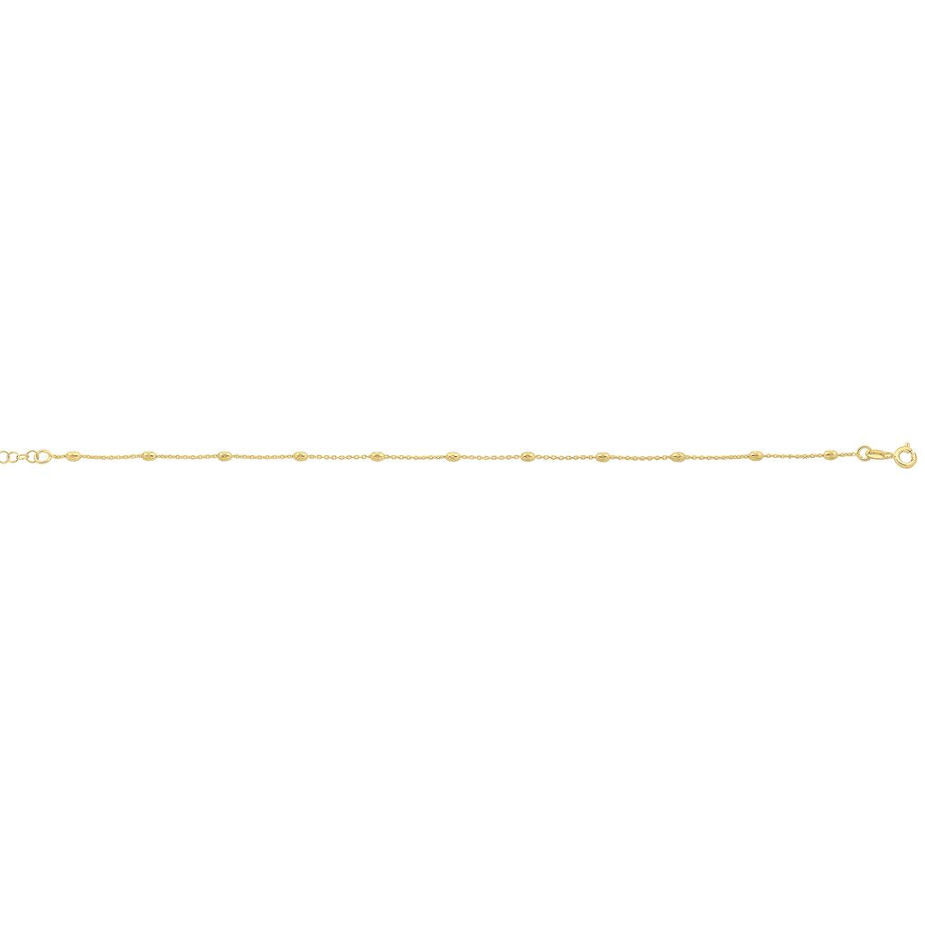 Bead Anklet Gold Plated
