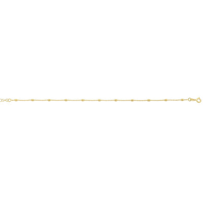 Bead Anklet Gold Plated