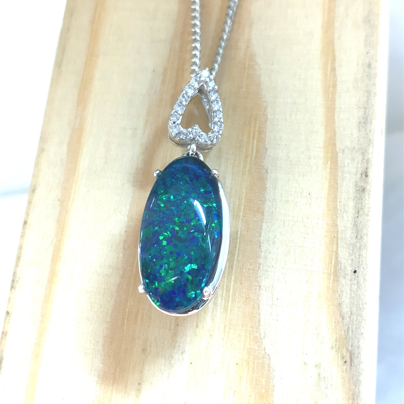 Opal Drop Pendant