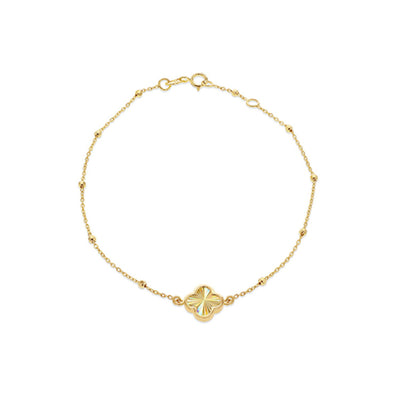 9k rainbow Clover Bracelet