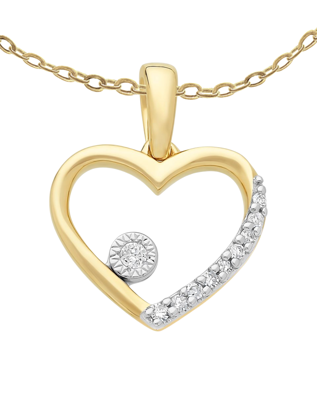 9K Petite Heart Pendant