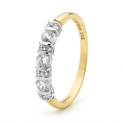 9K Zirconia Eternity Ring