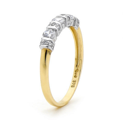 9K Zirconia Eternity Ring