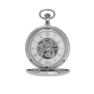 Adina Mechanical Pocket Watch StainlessSteel