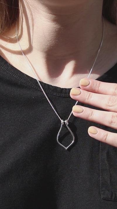 Ring Holder Pendant - Sterling silver