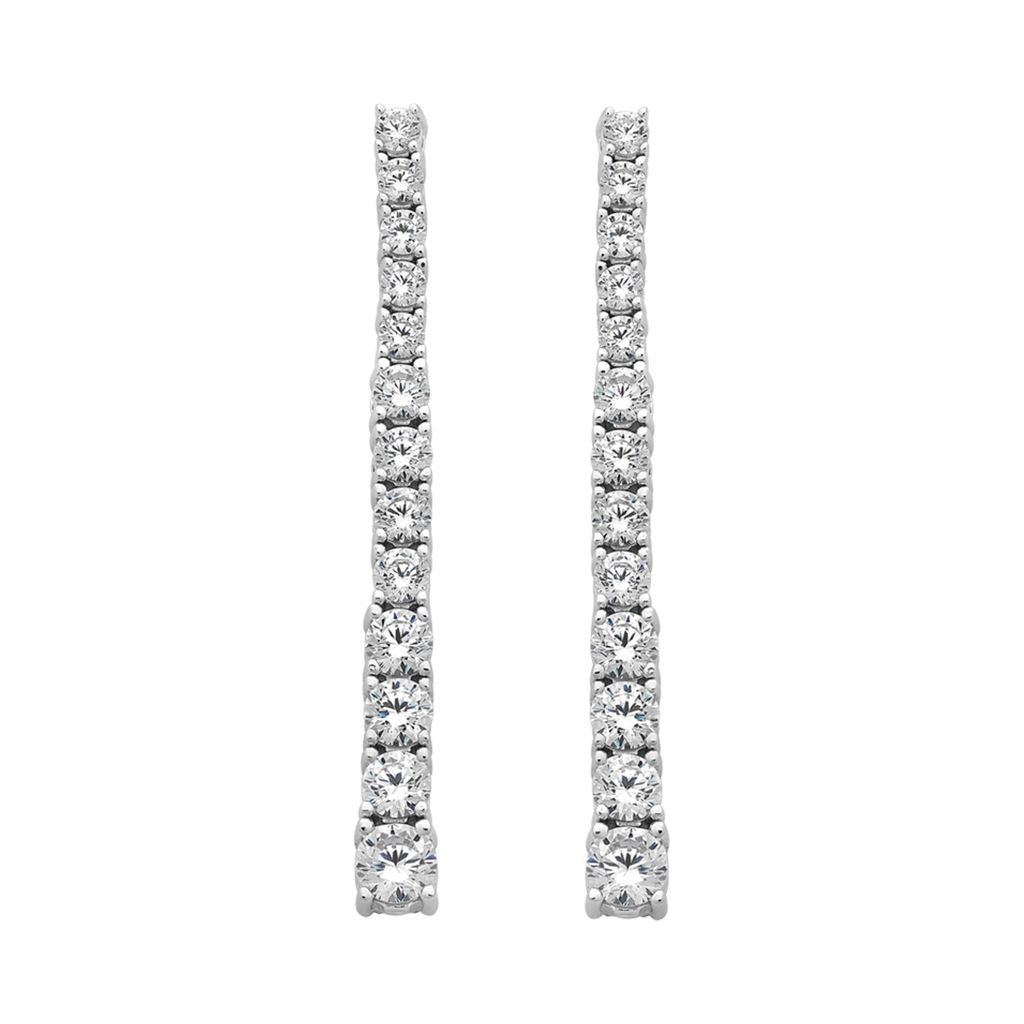 Zirconia Graduated Earrings