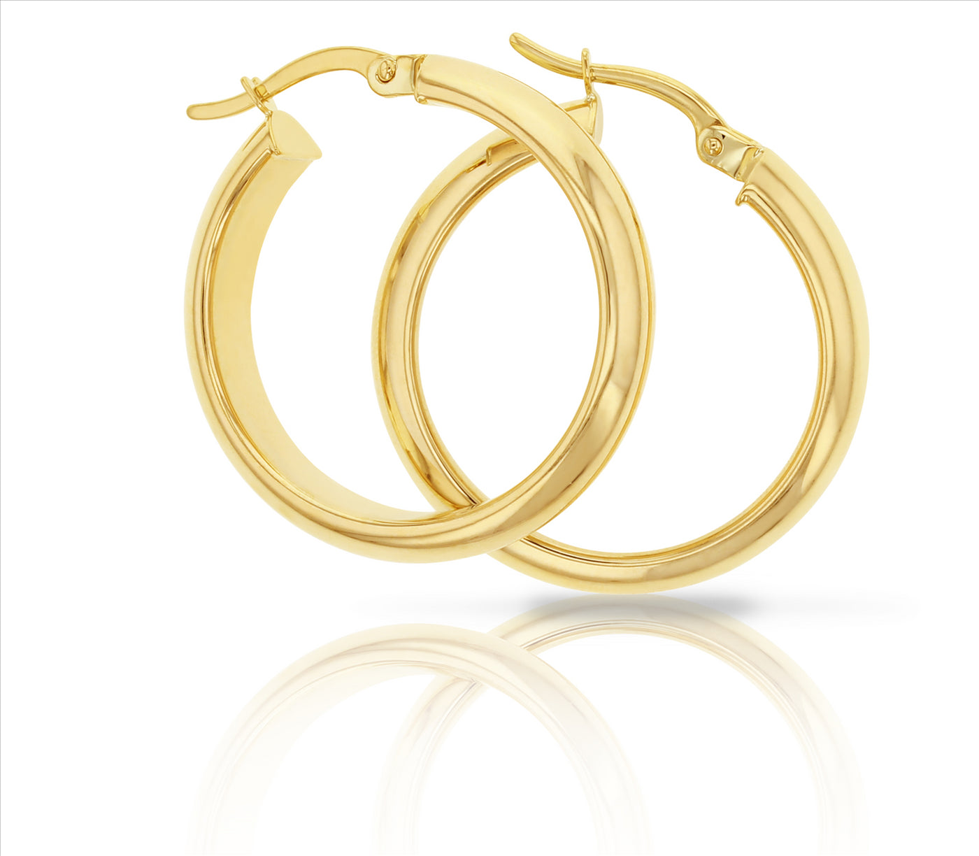 9k Gold Hoop Earrings