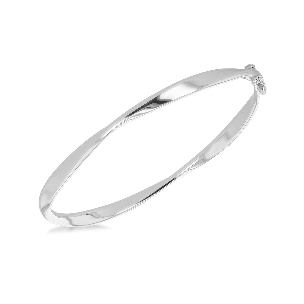 Sterling Silver Twist Bangle