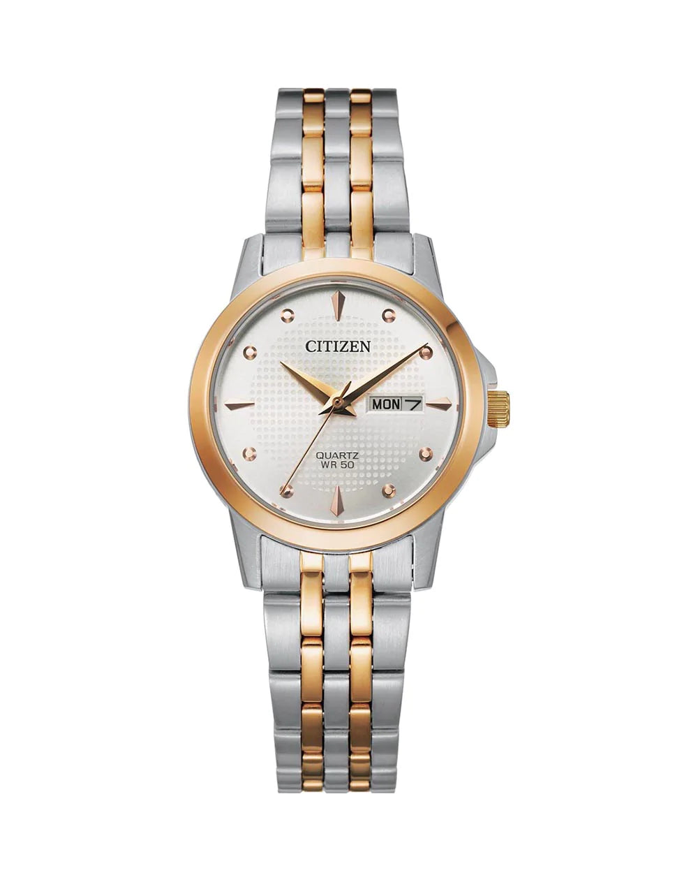 CITIZEN Rose Gold and Silver Watch