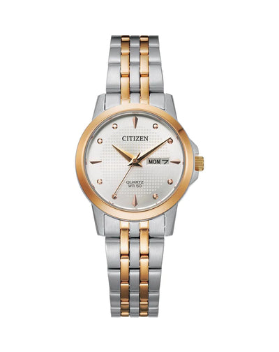 CITIZEN Rose Gold and Silver Watch
