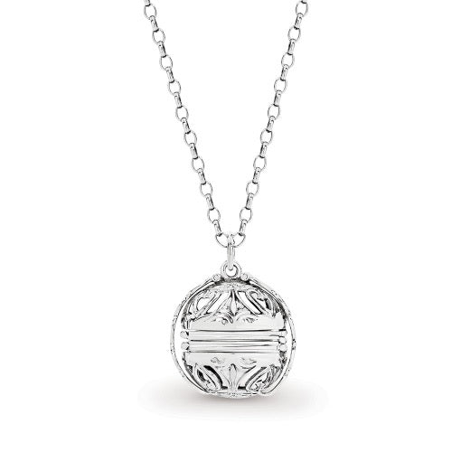 Sterling Silver Photo Ball with Sterling Silver Chain 80cm