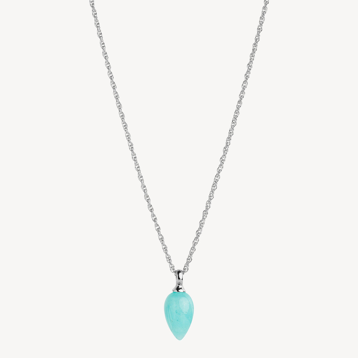 Amazonite Dew Drop Gemstone Necklace