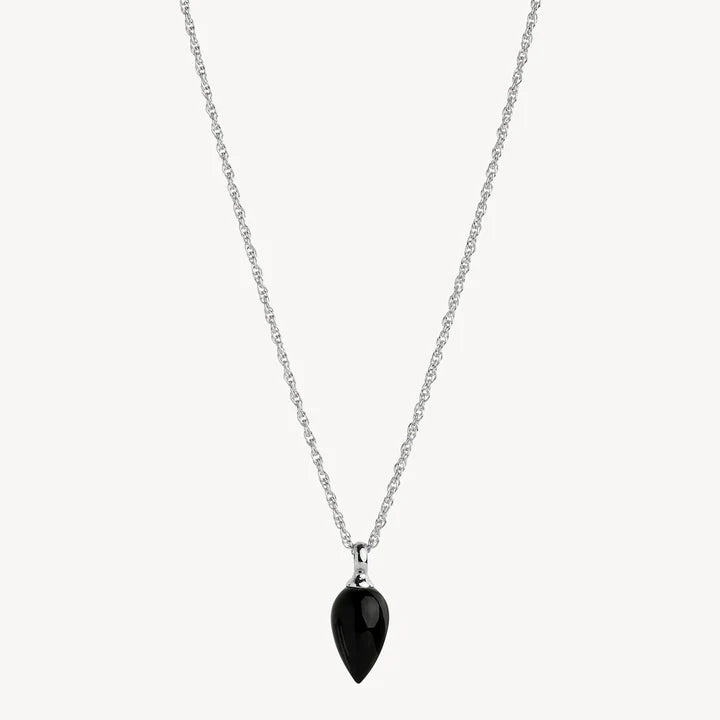 Dew Drop  Black Onyx  Necklace