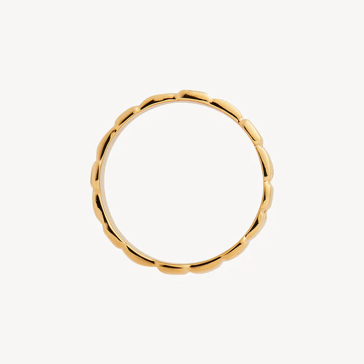 Weave Ring Goldtone
